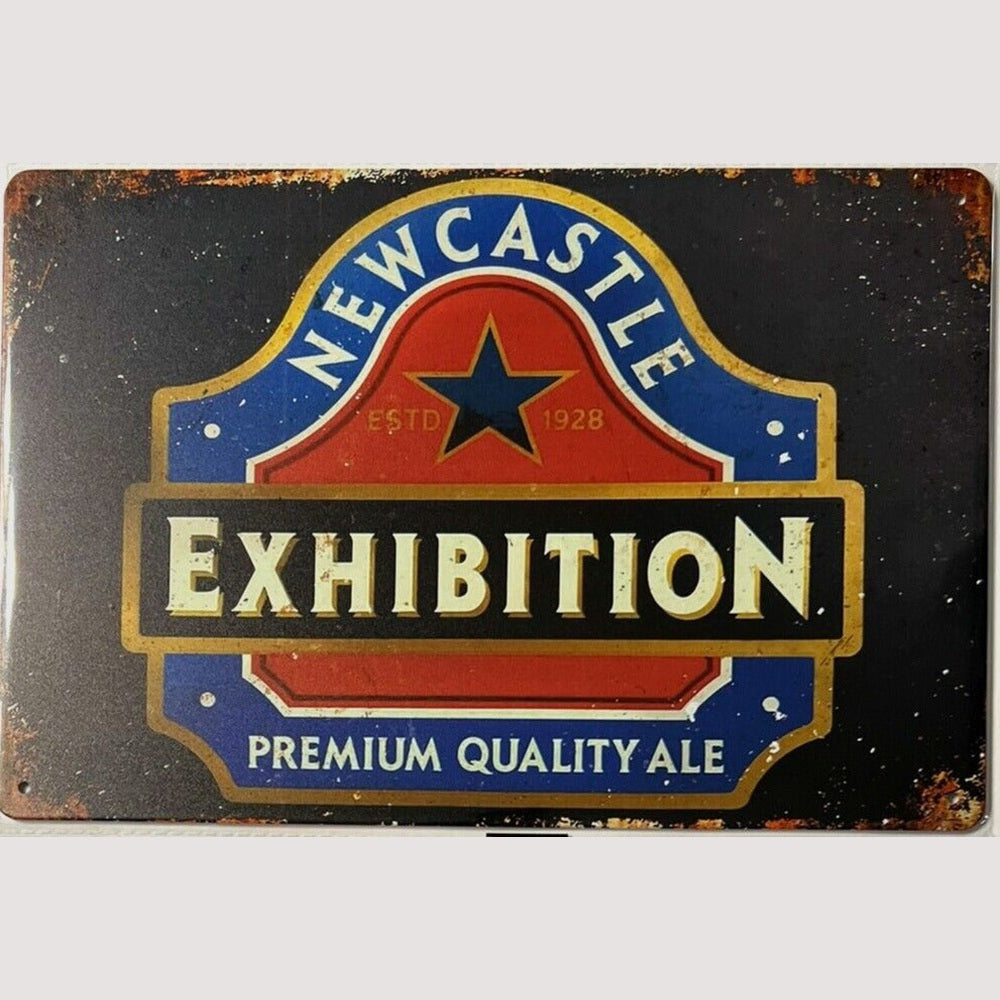 New Castle Exhibition Premium Quality Ale Novelty Metal Sign 12" x 8" Wall Art Home & Garden:Home Décor:Plaques & Signs Style Your Walls
